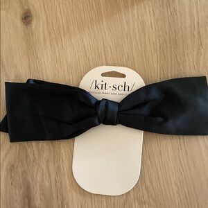 Kitsch Black Fabric Bow Hair Clip